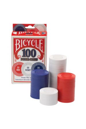 BICYCLE 2 GRAM PLASTIC CHIPS 100 COUNT PLASTIC CHIP