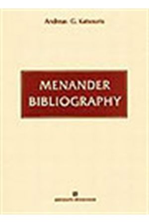 MENANDER BIBLIOGRAPHY