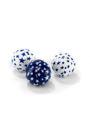 SET 3 ACROBAT JUGGLING BALLS JUNIOR (80G.) WHITE & BLUE