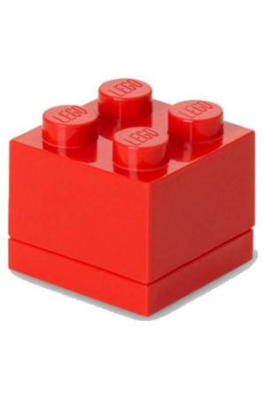 ΚΟΥΤΙ ΑΠΟΘΗΚΕΥΣΗΣ LEGO ΤΕΤΡΑΓΩΝΟ MINI ΚΟΚΚΙΝΟ  4,5x4,5x4,2 cm- 40111730   