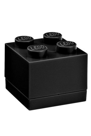 ΚΟΥΤΙ ΑΠΟΘΗΚΕΥΣΗΣ LEGO ΤΕΤΡΑΓΩΝΟ MINI ΜΑΥΡΟ  4,5x4,5x4,2 cm- 40111733   