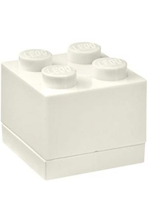 ΚΟΥΤΙ ΑΠΟΘΗΚΕΥΣΗΣ LEGO ΤΕΤΡΑΓΩΝΟ MINI ΑΣΠΡΟ  4,5x4,5x4,2 cm- 40111735   