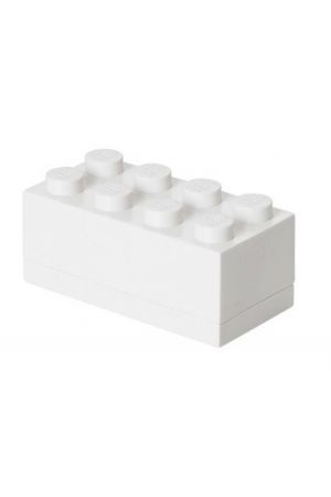 ΚΟΥΤΙ ΑΠΟΘΗΚΕΥΣΗΣ LEGO ΟΡΘΟΓΩΝΙΟ MINI ΑΣΠΡΟ 4,6 x 9,3 x 4,3 cm - 40121735   