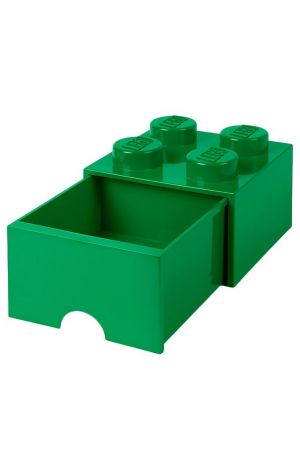 ΚΟΥΤΙ ΑΠΟΘΗΚΕΥΣΗΣ LEGO ΤΕΤΡΑΓΩΝΟ ΠΡΑΣΙΝΟ ΣΥΡΤΑΡΩΤΟ 25x25x18cm- 40051734   