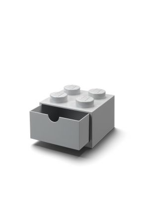 ΚΟΥΤΙ ΓΡΑΦΕΙΟΥ LEGO ΜΕ ΣΥΡΤΑΡΙ ΤΕΤΡΑΓΩΝΟ ΓΚΡΙ 32x16x11 cm- 40201740  