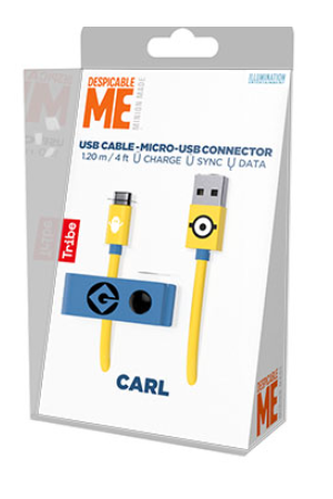 TRIBE ΚΑΛΩΔΙΟ USB CABLE - MICRO - USB CONNECTOR - 1.20m DESPICABLE ME