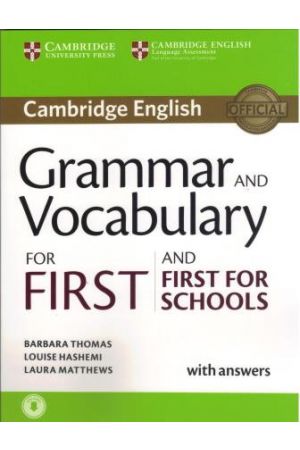 CAMBRIDGE GRAMMAR & VOCABULARY FOR FIRST + FIRST FOR SCHOOLS SB ( + ON LINE AUDIO) W/A