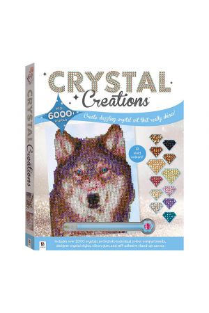 CRYSTAL CREATIONS: WOLF IN SNOW