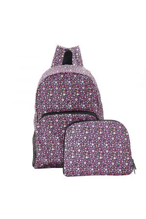 PURPLE DITSY BACKPACK