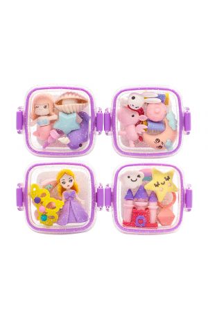 FANCY ERASERS IN LUNCHBOX: PRINCESS