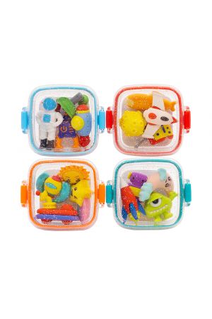 FANCY ERASERS IN LUNCHBOX: SPACE