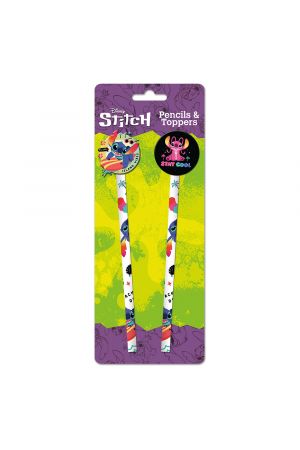LILO AND STITCH PENCILS (ACID POPS) PENSILS AND TOPPERS 2PK