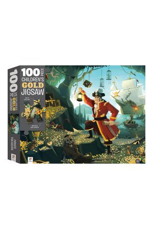 TOUCH AND FEEL: PIRATE TREASURE GOLD FOIL 100  PIECE JIGSAW