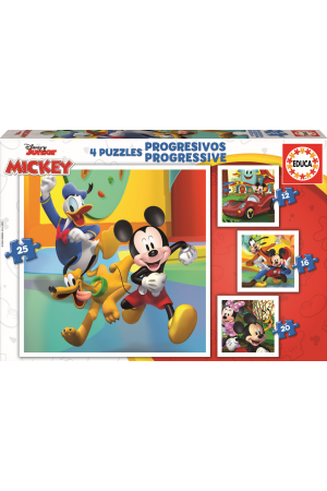 ΠΑΖΛ PROGRESSIVE PUZZLES MICKEY & FRIENDS 12-16-20-25 