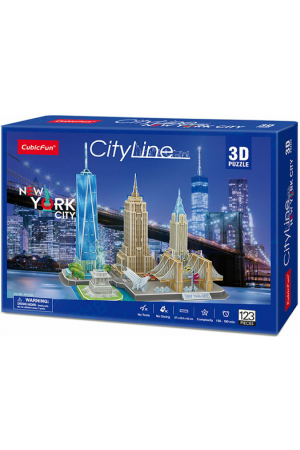 ΠΑΖΛ 3D CITY LINE NEW YORK CITY 123 ΤΜΧ