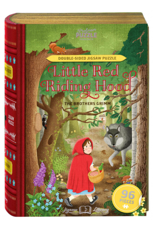 LITTLE RED RIDING HOOD - 96 PIECE DOUBLE-SIDED JIGSAW