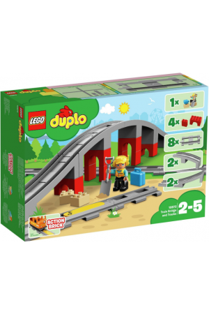 LEGO DUPLO TOWN TRAIN BRIDGE AND TRACKS (10872)
