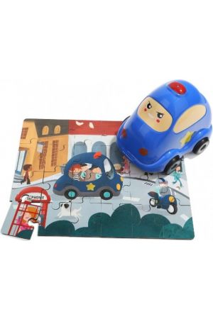 130908 Wooden Puzzles in Police Car
