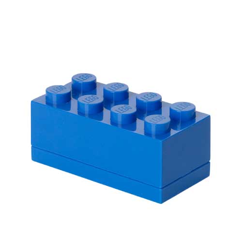 ΚΟΥΤΙ ΑΠΟΘΗΚΕΥΣΗΣ LEGO ΟΡΘΟΓΩΝΙΟ MINI ΜΠΛΕ 4,6 x 9,3 x 4,3 cm- 40121731