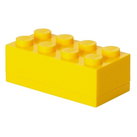 ΚΟΥΤΙ ΑΠΟΘΗΚΕΥΣΗΣ LEGO ΟΡΘΟΓΩΝΙΟ MINI ΚΙΤΡΙΝΟ 4,6 x 9,3 x 4,3 cm- 40121732