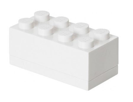 ΚΟΥΤΙ ΑΠΟΘΗΚΕΥΣΗΣ LEGO ΟΡΘΟΓΩΝΙΟ MINI ΑΣΠΡΟ 4,6 x 9,3 x 4,3 cm - 40121735