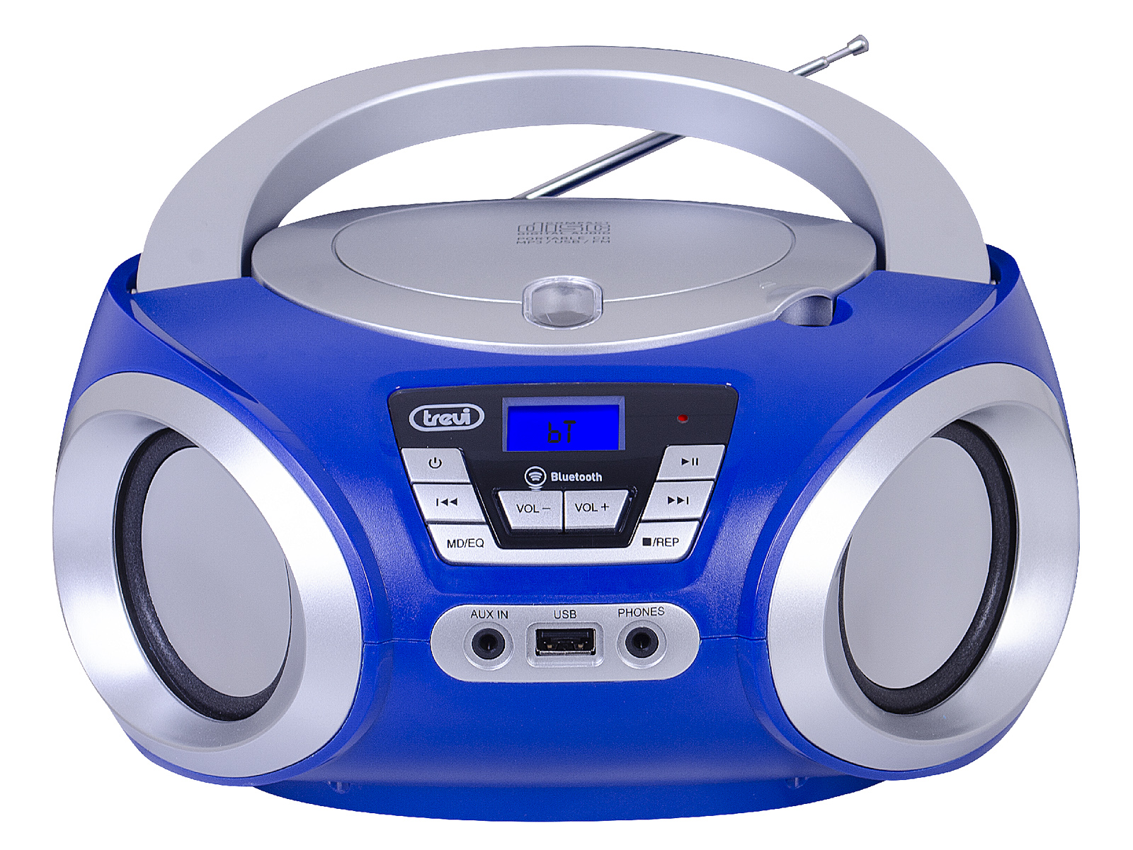 Εικόνα από ΦΟΡΗΤΟ ΡΑΔΙΟ CD-MP3-USB PLAYER CMP-544BT BLUE TREVI