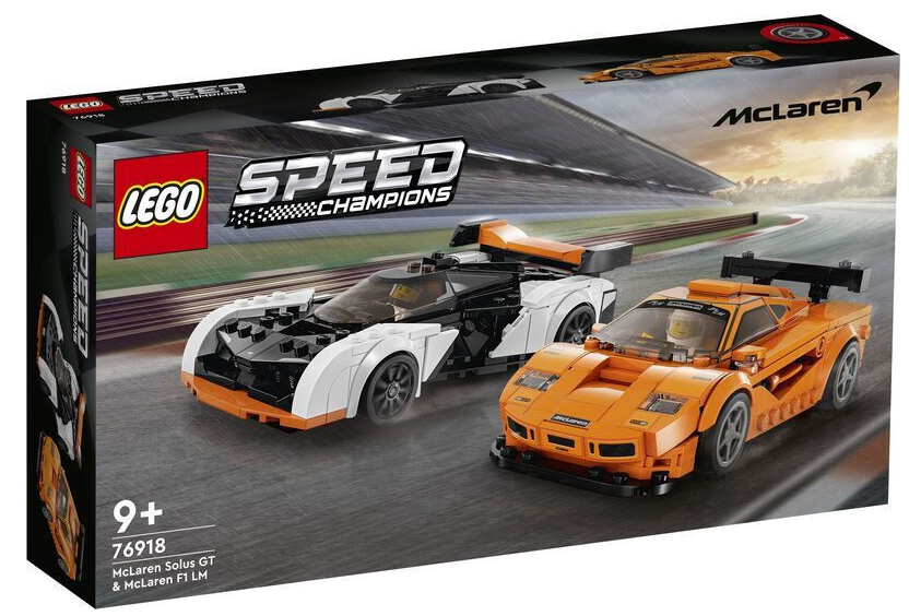 LEGO SPEED CHAMPIONS McLAREN SOLUS GT & McLAREN F1 LM